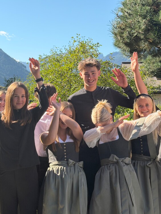 Lehrlinge lachen